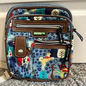 NWOT Lily Bloom “who let the dogs out” Crossbody